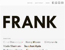 Tablet Screenshot of frankcontent.com